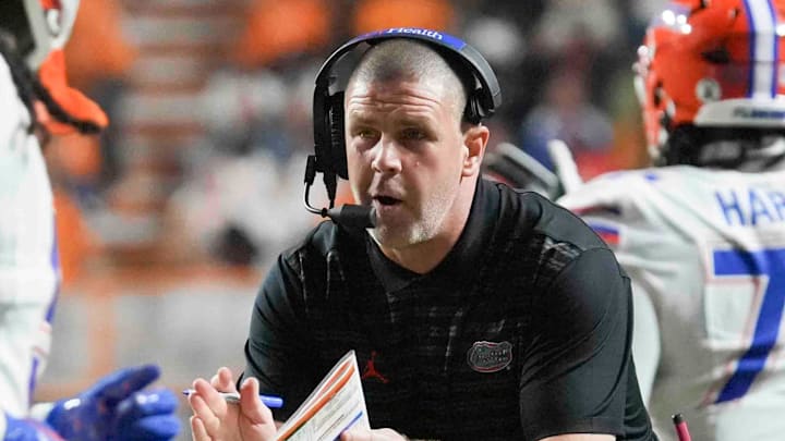 Florida head coach Billy Napier during a game between Florida and Tennessee in Neyland Stadium, in Knoxville, Tenn., Saturday, Oct. 12, 2024.