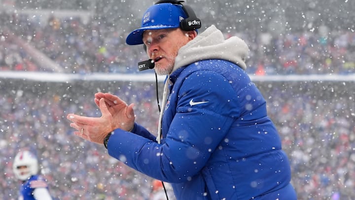 Buffalo Bills head coach Sean McDermott reacts in the second quarter against the Cincinnati Bengals at Highmark Stadium. Buffalo Bills head coach Sean McDermott reacts in the second quarter against the Cincinnati Bengals at Highmark Stadium.