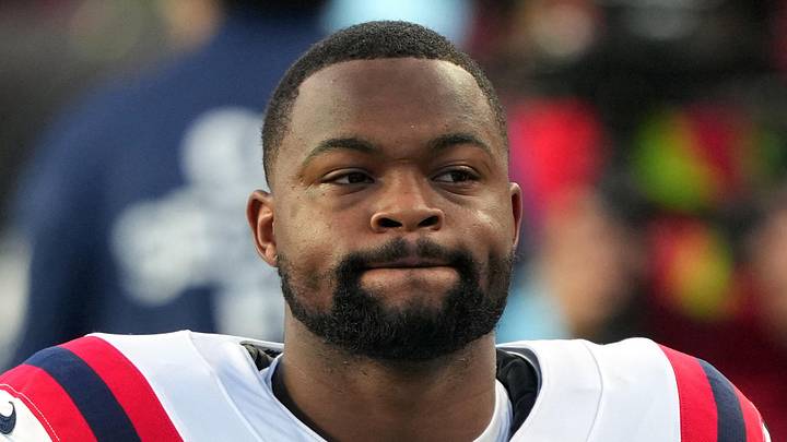New England Patriots wide receiver Kayshon Boutte during Super Bowl LX
