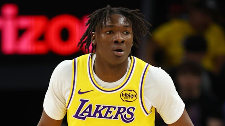 Los Angeles Lakers forward Adou Thiero