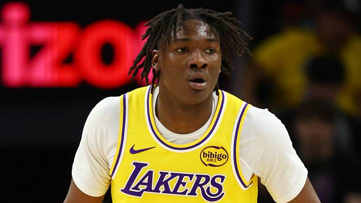 Los Angeles Lakers forward Adou Thiero Los Angeles Lakers forward Adou Thiero
