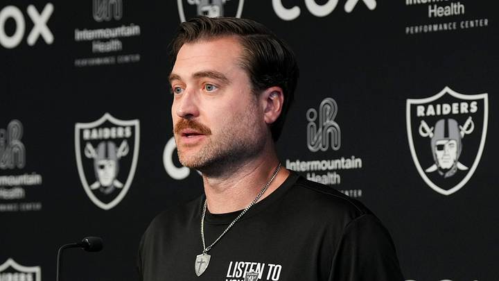 May 28, 2026; Henderson, NV, USA; Las Vegas Raiders offensive coordinator Andrew Janocko speaks during a news conference during organized team activities at Intermountain Health Performance Center. Mandatory Credit: Candice Ward-Imagn Images May 28, 2026; Henderson, NV, USA; Las Vegas Raiders offensive coordinator Andrew Janocko speaks during a news conference during organized team activities at Intermountain Health Performance Center. Mandatory Credit: Candice Ward-Imagn Images