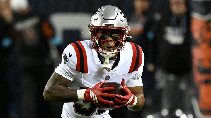 New England Patriots running back TreVeyon Henderson New England Patriots running back TreVeyon Henderson