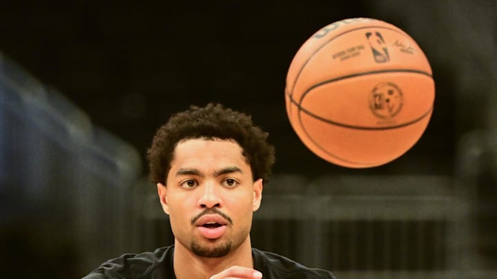 Orlando Magic guard Jett Howard warms up before the game against the Milwaukee Bucks. Orlando Magic guard Jett Howard warms up before the game against the Milwaukee Bucks.