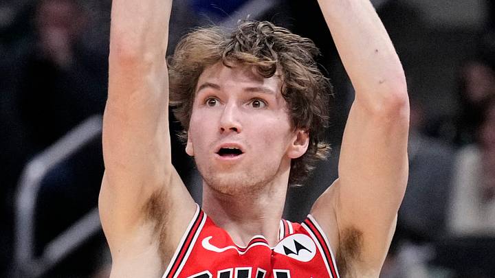 Feb 3, 2026; Milwaukee, Wisconsin, USA; Chicago Bulls forward Matas Buzelis (14) puts up a shot against the Milwaukee Bucks in the first half at Fiserv Forum. Mandatory Credit: Michael McLoone-Imagn Images Feb 3, 2026; Milwaukee, Wisconsin, USA; Chicago Bulls forward Matas Buzelis (14) puts up a shot against the Milwaukee Bucks in the first half at Fiserv Forum. Mandatory Credit: Michael McLoone-Imagn Images