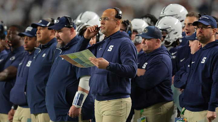 Penn State football head coach James Franklin