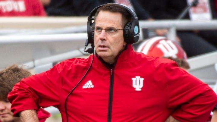 Indiana coach Curt Cignetti on the sideline Oct. 25, 2025, versus UCLA at Memorial Stadium in Bloomington.