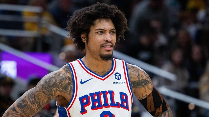 Jan 18, 2025; Indianapolis, Indiana, USA; Philadelphia 76ers guard Kelly Oubre Jr. (9) in the first half against the Indiana Pacers at Gainbridge Fieldhouse. Mandatory Credit: Trevor Ruszkowski-Imagn Images Jan 18, 2025; Indianapolis, Indiana, USA; Philadelphia 76ers guard Kelly Oubre Jr. (9) in the first half against the Indiana Pacers at Gainbridge Fieldhouse. Mandatory Credit: Trevor Ruszkowski-Imagn Images
