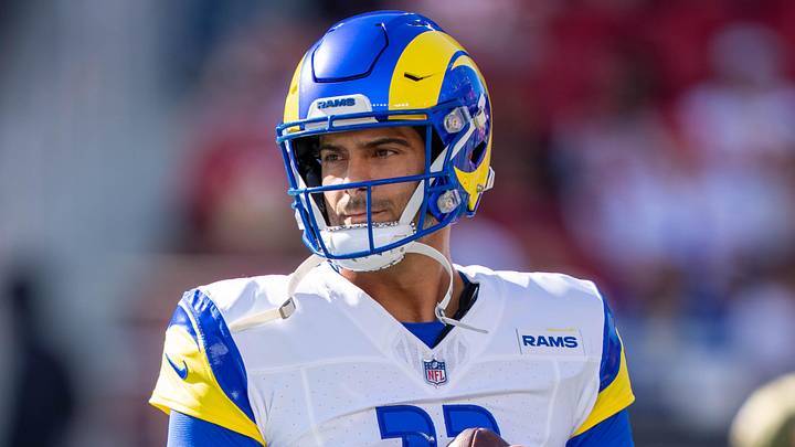 November 9, 2025; Santa Clara, California, USA; Los Angeles Rams quarterback Jimmy Garoppolo (11) warms up before the game against the San Francisco 49ers at Levi's Stadium. Mandatory Credit: Kyle Terada-Imagn Images November 9, 2025; Santa Clara, California, USA; Los Angeles Rams quarterback Jimmy Garoppolo (11) warms up before the game against the San Francisco 49ers at Levi's Stadium. Mandatory Credit: Kyle Terada-Imagn Images