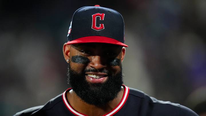 Aug 22, 2026; Denver, Colorado, USA; Cleveland Guardians right fielder Jo Adell (7) reacts following the win against the Colorado Rockies at Coors Field. Mandatory Credit: Ron Chenoy-Imagn Images Aug 22, 2026; Denver, Colorado, USA; Cleveland Guardians right fielder Jo Adell (7) reacts following the win against the Colorado Rockies at Coors Field. Mandatory Credit: Ron Chenoy-Imagn Images