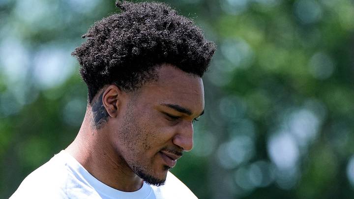 Detroit Lions safety Brian Branch (32) after practice during organized team activities Detroit Lions safety Brian Branch (32) after practice during organized team activities