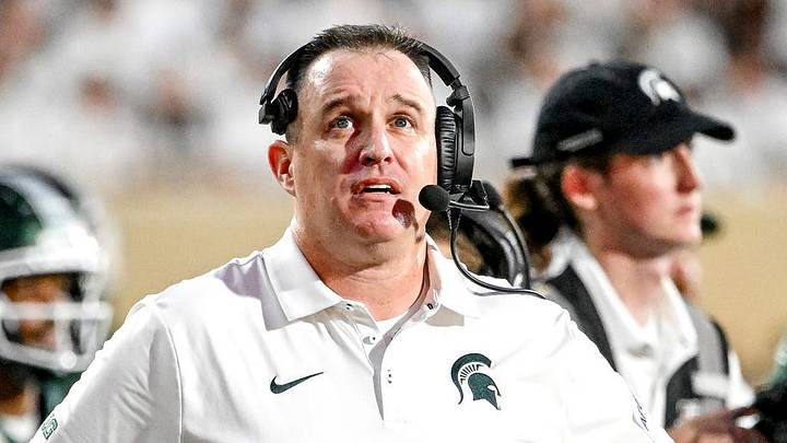 Michigan State’s head coach Pat Fitzgerald looks on during the first quarter in the gam against Toledo on Friday, Sept. 4, 2026, at Spartan Stadium in East Lansing. Michigan State’s head coach Pat Fitzgerald looks on during the first quarter in the gam against Toledo on Friday, Sept. 4, 2026, at Spartan Stadium in East Lansing.