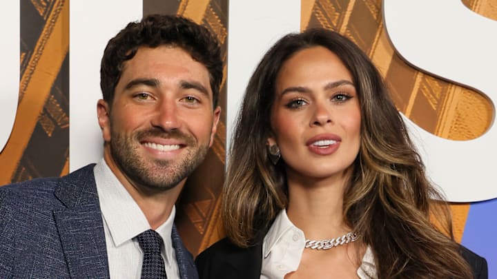 Joey Graziadei and Kelsey Anderson attend the Los Angeles Premiere of ‘Suits LA’