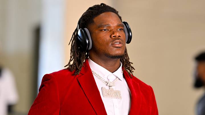 Texas Longhorns defensive lineman Justus Terry (15) arrives at the stadium before the game between the Texas Longhorns and the Oklahoma Sooners at the Cotton Bowl. Texas Longhorns defensive lineman Justus Terry (15) arrives at the stadium before the game between the Texas Longhorns and the Oklahoma Sooners at the Cotton Bowl.