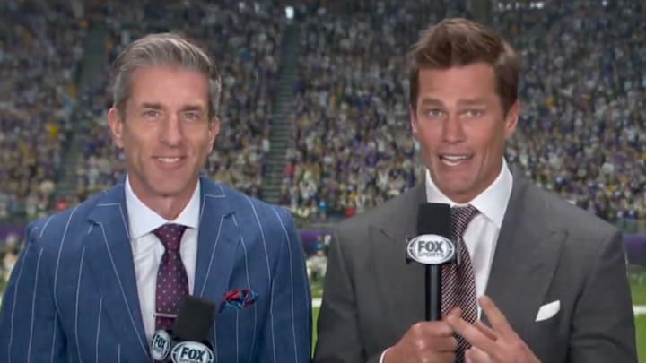 Brady can't get out of his own way in the booth.