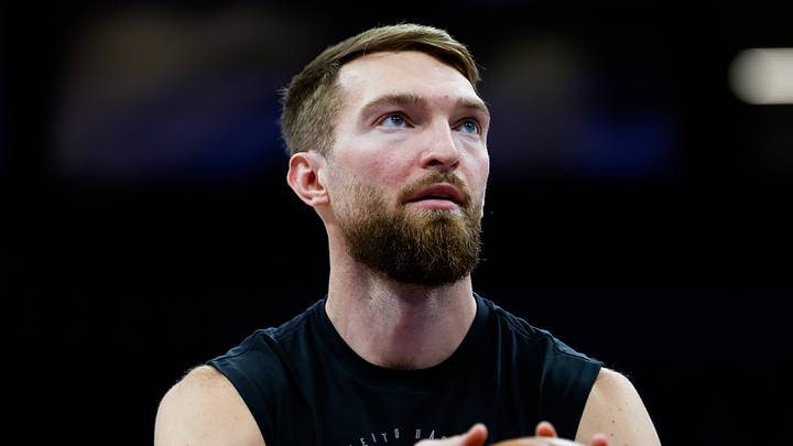 Jan 16, 2026; Sacramento, California, USA; Sacramento Kings forward Domantas Sabonis (11) warms up before the game against the Washington Wizards at Golden 1 Center. Mandatory Credit: Sergio Estrada-Imagn Images