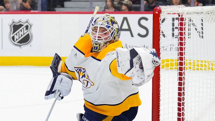 Matt Murray makes a save for the Predators Matt Murray makes a save for the Predators