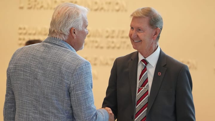 Ted Carter, the president of the Ohio State University, wouldn't give answers about the Big Ten's future
