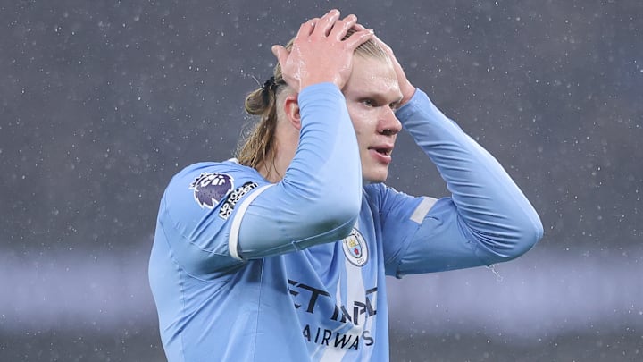 Erling Haaland has been practically ever-present for Man City this season.