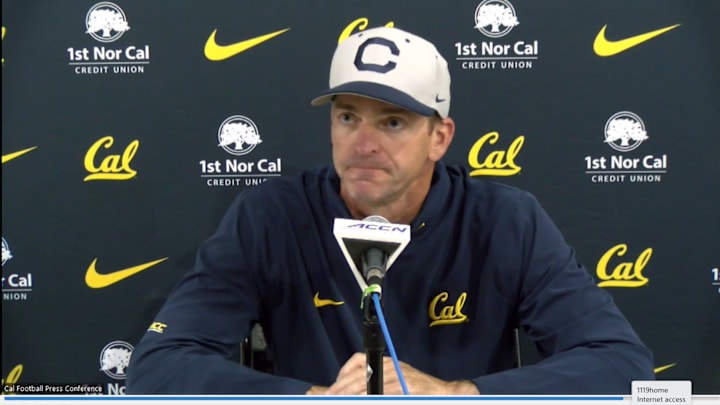 Justin Wilcox after Saturday's loss