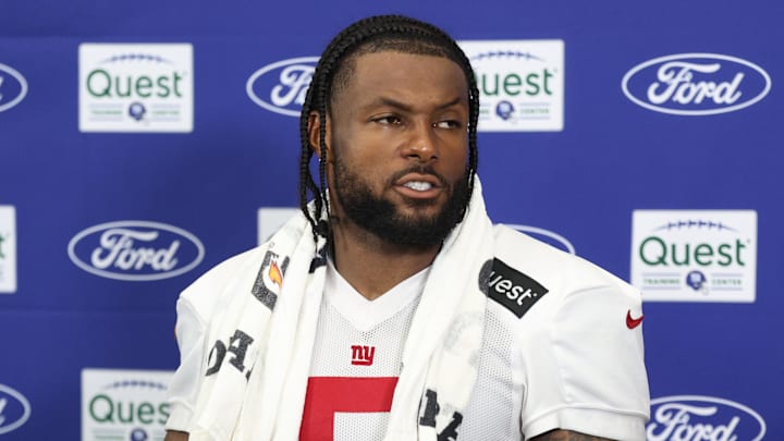 New York Giants linebacker Kayvon Thibodeaux New York Giants linebacker Kayvon Thibodeaux