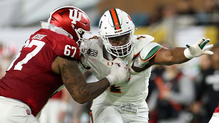 Miami Hurricanes defensive lineman Rueben Bain Jr. 