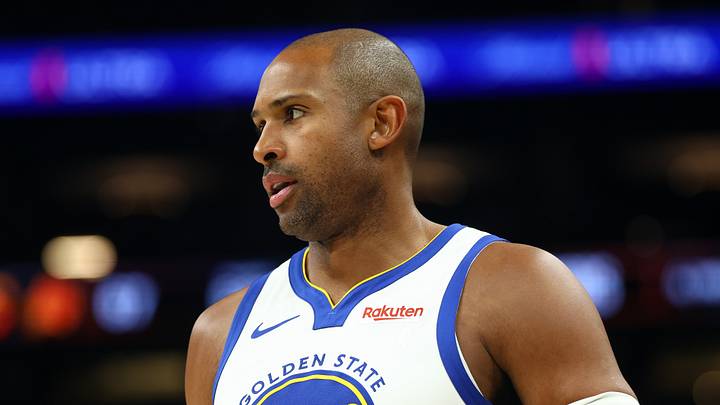 Apr 17, 2026; Phoenix, Arizona, USA; Golden State Warriors center Al Horford (20) against the Phoenix Suns during the play-in rounds of the 2026 NBA Playoffs at Mortgage Matchup Center. Mandatory Credit: Mark J. Rebilas-Imagn Images Apr 17, 2026; Phoenix, Arizona, USA; Golden State Warriors center Al Horford (20) against the Phoenix Suns during the play-in rounds of the 2026 NBA Playoffs at Mortgage Matchup Center. Mandatory Credit: Mark J. Rebilas-Imagn Images