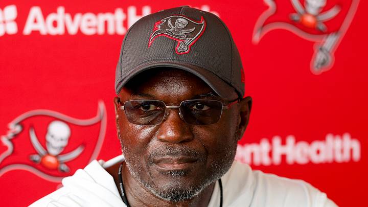 Jul 31, 2026; Tampa, FL, USA; Tampa Bay Buccaneers head coach Todd Bowles talks to media after training camp at AdventHealth Training Center. Mandatory Credit: Nathan Ray Seebeck-Imagn Images Jul 31, 2026; Tampa, FL, USA; Tampa Bay Buccaneers head coach Todd Bowles talks to media after training camp at AdventHealth Training Center. Mandatory Credit: Nathan Ray Seebeck-Imagn Images
