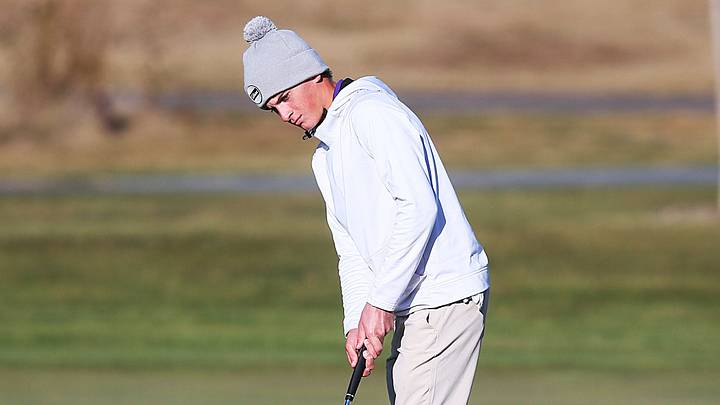 Waukee’s Jonathan Ward putts the ball onto the 18th hole in the class 4A IHSAA state golf championship final round at Briawood Golf Course on Tuesday, Oct. 15, 2024, in Ankeny, Iowa. Waukee’s Jonathan Ward putts the ball onto the 18th hole in the class 4A IHSAA state golf championship final round at Briawood Golf Course on Tuesday, Oct. 15, 2024, in Ankeny, Iowa.