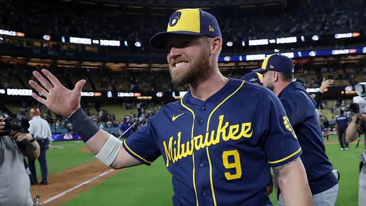 Milwaukee Brewers first baseman Jake Bauers