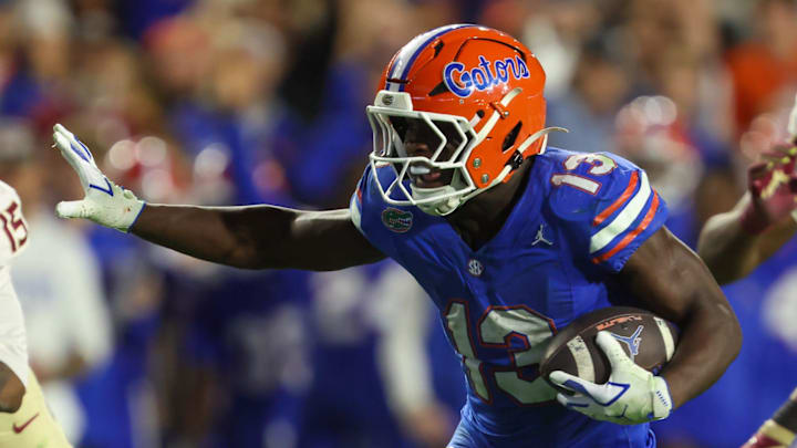 Florida running back Jadan Baugh is the Gators' first 1,000-yard rusher since 2015.