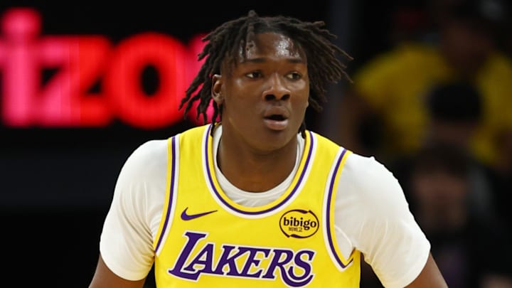 Los Angeles Lakers forward Adou Thiero