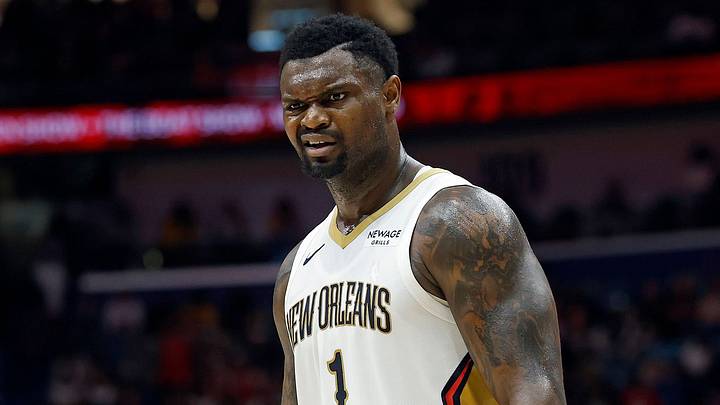 Zion Williamson, New Orleans Pelicans. Photo by Tyler Kaufman/Getty Images Zion Williamson, New Orleans Pelicans. Photo by Tyler Kaufman/Getty Images