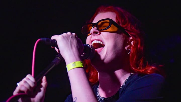 Karla Chubb, vocalist and guitarist of SPRINTS, performs on...