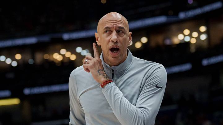 Feb 9, 2026; New Orleans, Louisiana, USA; Sacramento Kings head coach Doug Christie reacts during the first half against the New Orleans Pelicans at Smoothie King Center. Mandatory Credit: Matthew Hinton-Imagn Images