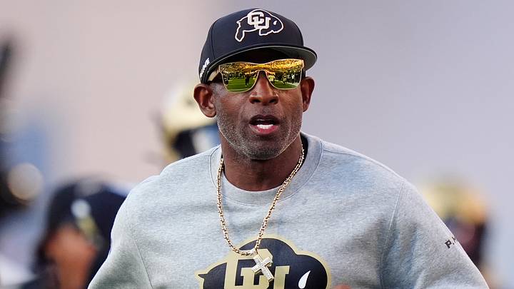 Oct 3, 2026; Boulder, Colorado, USA; Colorado Buffaloes head coach Deion Sanders before the game against the Texas Tech Red Raiders at Folsom Field. Mandatory Credit: Ron Chenoy-Imagn Images Oct 3, 2026; Boulder, Colorado, USA; Colorado Buffaloes head coach Deion Sanders before the game against the Texas Tech Red Raiders at Folsom Field. Mandatory Credit: Ron Chenoy-Imagn Images