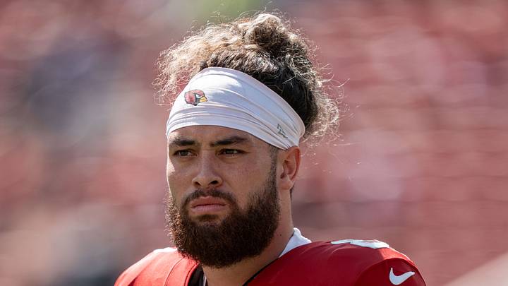 September 21, 2025; Santa Clara, California, USA; Arizona Cardinals wide receiver Simi Fehoko (80) warms up before the game against the San Francisco 49ers at Levi's Stadium. Mandatory Credit: Kyle Terada-Imagn Images September 21, 2025; Santa Clara, California, USA; Arizona Cardinals wide receiver Simi Fehoko (80) warms up before the game against the San Francisco 49ers at Levi's Stadium. Mandatory Credit: Kyle Terada-Imagn Images