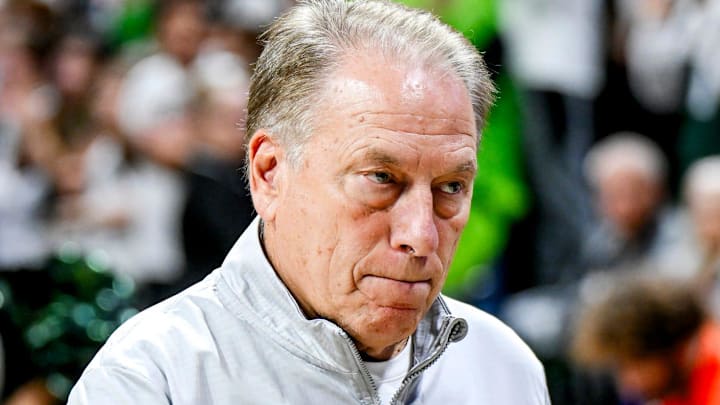 Michigan State's coach Tom Izzo heads to the locker room before the game against Bowling Green on Thursday, Oct. 23, 2025, at the Breslin Center in East Lansing. Michigan State's coach Tom Izzo heads to the locker room before the game against Bowling Green on Thursday, Oct. 23, 2025, at the Breslin Center in East Lansing.