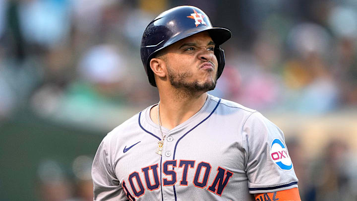 Houston Astros catcher Yainer Diaz