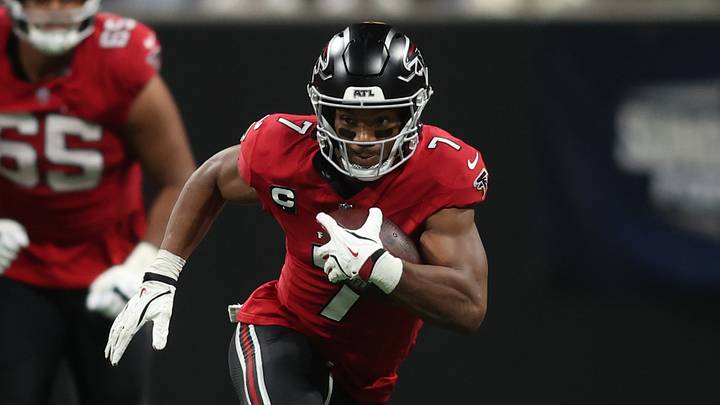 Through six weeks, Atlanta Falcons running back Bijan Robinson leads the NFL in yards from scrimmage (785)