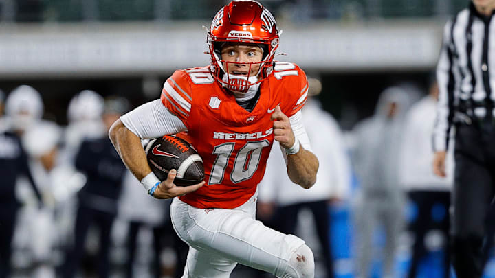 UNLV quarterback Anthony Colandrea scrambles for a touchdown against Colorado State.