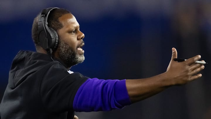 Washington Commanders defensive coordinator Daronte Jones 