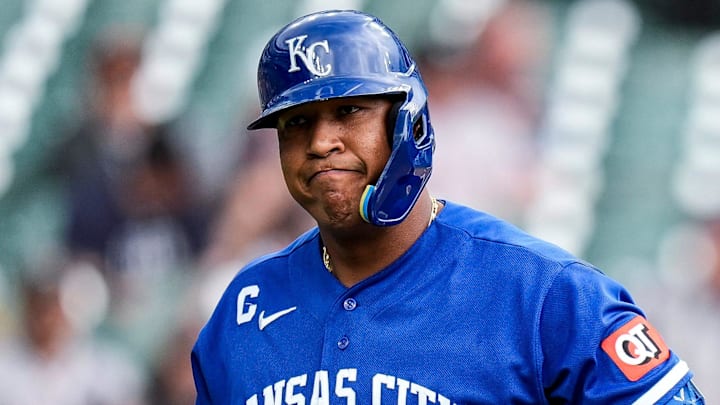 Kansas City Royals catcher Salvador Perez