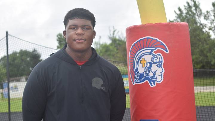 Christian Academy-Louisville junior defensive lineman Kellan Hall is one of the premier linemen in the nation. He is being recruited by Oklahoma and Ohio State among many other programs.