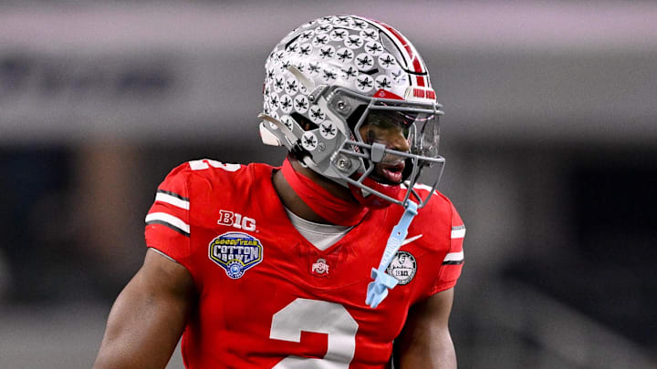 Ohio State Buckeyes safety Caleb Downs Ohio State Buckeyes safety Caleb Downs