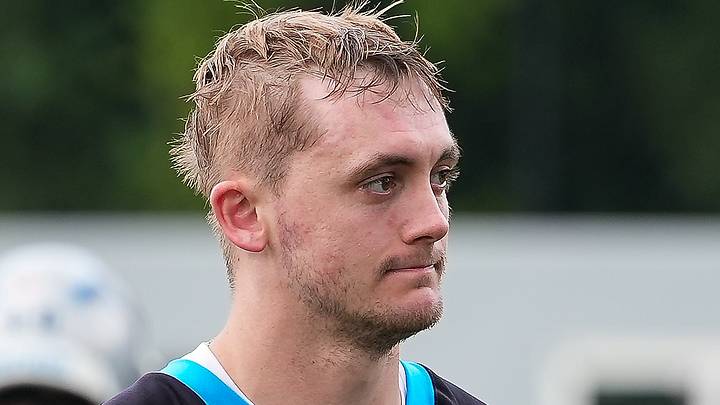 Carolina Panthers quarterback Haynes King 