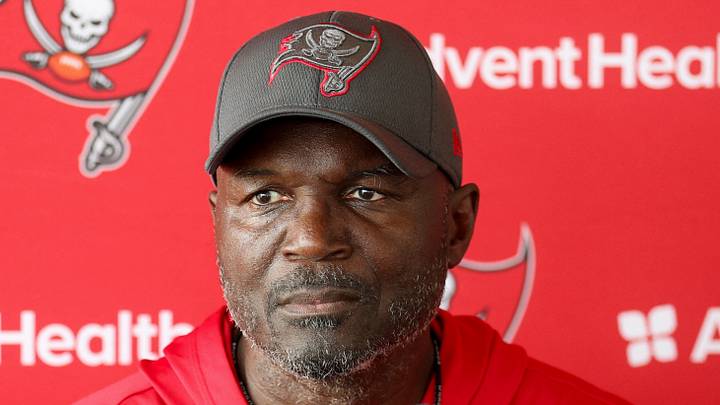 Aug 6, 2026; Tampa, FL, USA; Tampa Bay Buccaneers head coach Todd Bowles talks to media after training camp at AdventHealth Training Center. Mandatory Credit: Nathan Ray Seebeck-Imagn Images Aug 6, 2026; Tampa, FL, USA; Tampa Bay Buccaneers head coach Todd Bowles talks to media after training camp at AdventHealth Training Center. Mandatory Credit: Nathan Ray Seebeck-Imagn Images