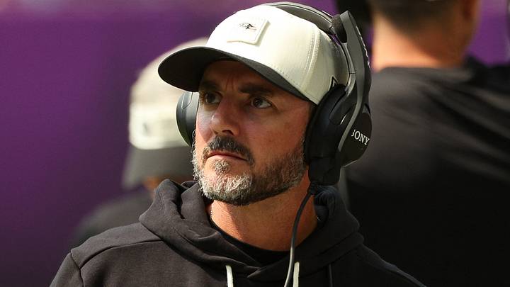 Baltimore Ravens head coach Jesse Minter looks on during the second half against the Minnesota Vikings. Baltimore Ravens head coach Jesse Minter looks on during the second half against the Minnesota Vikings.