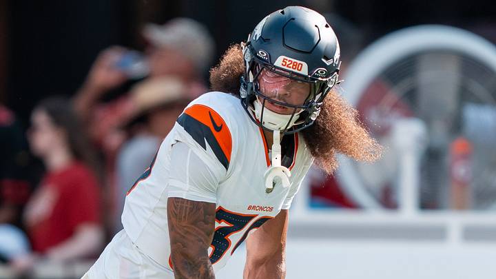 August 9, 2025; Santa Clara, California, USA; Denver Broncos wide receiver Kyrese Rowan (39) before the game against the San Francisco 49ers at Levi's Stadium. August 9, 2025; Santa Clara, California, USA; Denver Broncos wide receiver Kyrese Rowan (39) before the game against the San Francisco 49ers at Levi's Stadium.