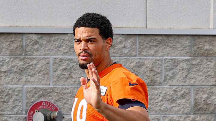 Jul 31, 2026; Lake Forest, IL, USA; Chicago Bears quarterback Caleb Williams (18) arrives for a practice during Training Camp at Halas Hall. Mandatory Credit: Kamil Krzaczynski-Imagn Images